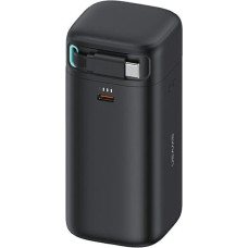 USAMS Powerbank ze zwijanym kablem USB-C 18000 mAh PD45W Fast Charge XMF Series czarny|black 20KCD21601 (US-CD216)