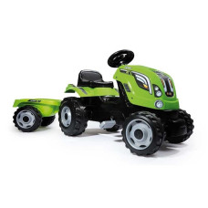 Farmer XL pedāļu traktors ar piekabi - Zaļš