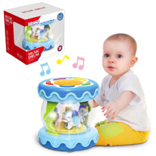 Bungu mūzikas kaste ar vieglu muzikālu rotaļlietu mazuļiem