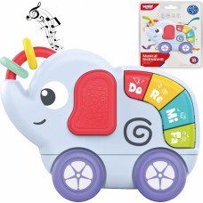 BABY muzikāla maņu rotaļlieta zīdaiņiem, zilonis