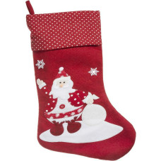 Ziemassvētku rotājums Elven zeķu kurpe balts sarkans Ziemassvētku vecītis