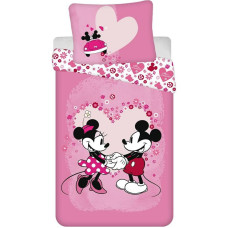 Bērnu gultas veļa 140x200 Mini Mickey Mouse 9527 Minnie Mickey Mouse spilvendrāna 70x90