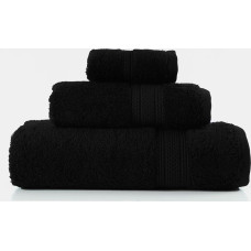 Ēģiptes kokvilnas dvielis 30x50 melns 600 g/m2 Ēģiptes kokvilnas frotē