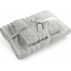 Dvieļu komplekts 2gb Loca sudraba dāvanu frotē audums 480g/m2