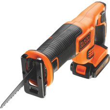 Black&Decker bezvadu virzuļzāģis 18V Li-lon 1,5Ah BLACK+DECKER [BDCR18-QW]