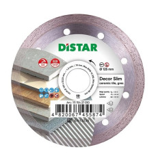 Distar dimanta disks flīžu un keramikas griešanai 125/1.2/10mm, Decor Slim, [11115427010]
