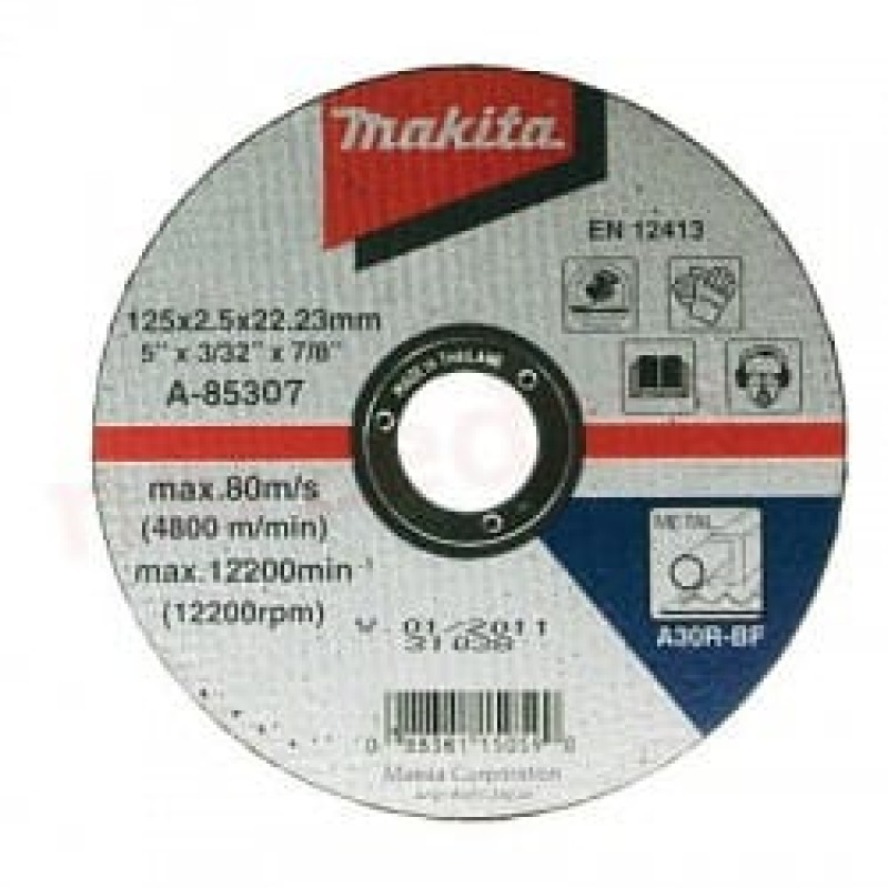 Makita-Akcesoria griešanas disks tēraudam un dzelzs, 115/22.23/2.5mm, Makita [A-85307]