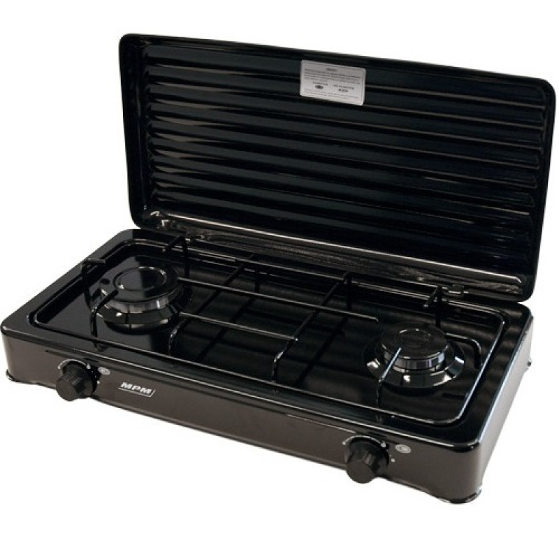 MPM SMILE-KN-02|1KB Divriņķu gāzes plītiņa (Melna)