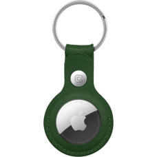 Crong Breloczek Crong Brelok Crong Leather Case with Key Ring Apple AirTag (zielony)