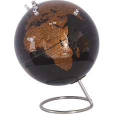 Beliani Globus 29 cm czarny miedziany z magnesami CARTIER