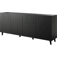 Cama Meble BARI chest of drawers 200x42x82 black matt