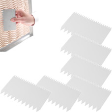 Hendi Taisnstūra zobains konditorejas skrāpis COMB - KOMPLEKTS 6 gab. - 554173