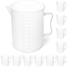 Steinberg Systems Plastmasas laboratorijas vārglāze ar iedaļām 1000 ml - 10 gab.