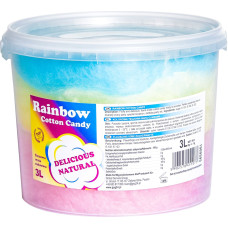 Gsg24 Krāsaina varavīksnes kokvilnas konfekte Rainbow Cotton Candy 3L