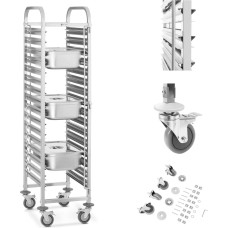 Royal Catering Ēdināšanas ratiņi 16 konteineru GN 1/1 paplāšu RCTW-16GN.1 transportēšanai