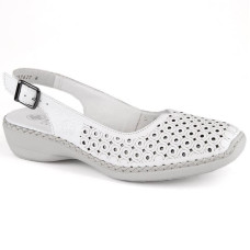 Rieker Comfortable leather sandals W RKR665 white