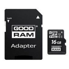 Goodram 16GB Micro SDHC U1-I Class 10 Atmiņas Karte ar Adapteri