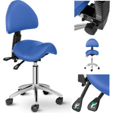 Physa BERLIN regulējams seglu skaistumkrēsls ar atzveltni - zils
