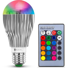 Royal Catering RGB LED spuldze maina krāsas 16 krāsas 5 režīmi 5W + tālvadības pults