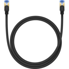 Baseus Ātrais LAN RJ45 cat.7 10Gbps tīkla kabelis, pīts, 1m, melns