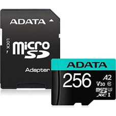 ADATA  
         
       Premier Pro UHS-I U3 256 GB micro SDXC Flash memory class 10 with Adapter