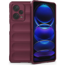 Hurtel Elastīgs vāciņš Xiaomi Redmi Note 12 Pro+ Magic Shield Case bordo krāsā