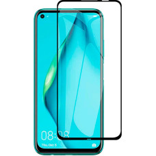 Fusion Full Glue 5D Tempered Glass Aizsargstikls Pilnam Ekrānam Huawei P40 Lite Melns