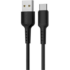 Borofone X16 USB-C kabelis 100cm melns