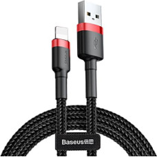 Baseus CALKLF-A19 USB Lightning kabelis 2.4A | 0.5m sarkans+melns