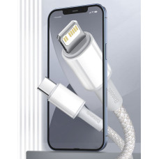Baseus USB Type C - Lightning cable Power Delivery fast charge 20 W 1 m white (CATLGD-02)