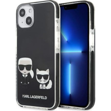 Karl Lagerfeld TPE Karl and Choupette Case for iPhone 13 mini Black