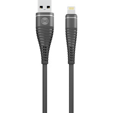 Forever Shark cable USB - Lightning 1,0 m 2A black