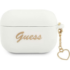 Guess case for Airpods Pro GUAPLSCHSH white Silicone Heart Charm