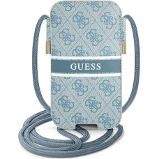 Guess PU 4G Printed Stripe Pouch S|M Blue