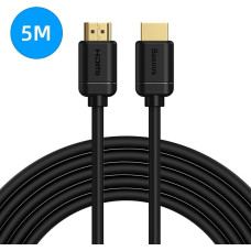 Baseus 2x HDMI 2.0 4K 30Hz Cable, 3D, HDR, 18Gbps, 5m (black)