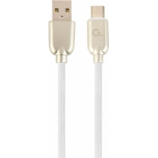 Gembird USB Male - USB Type C Male Premium rubber 1m White