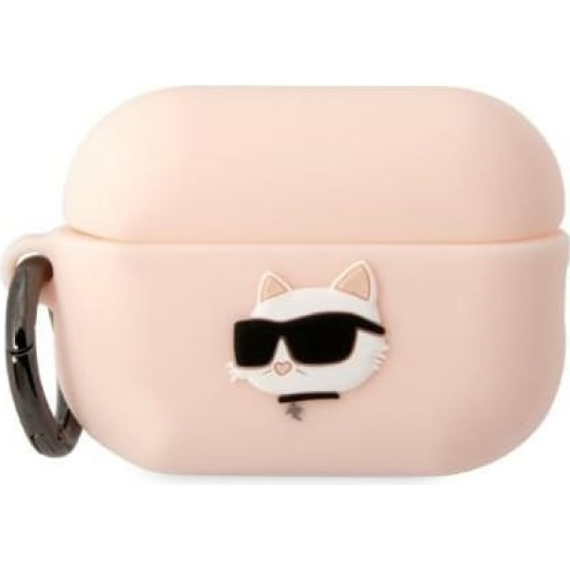Karl Lagerfeld case for Airpods Pro 2 KLAP2RUNCHP pink 3D Silicone NFT Karl