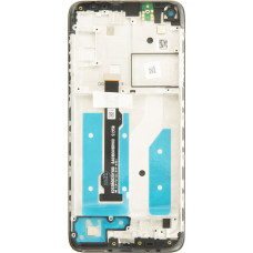 Motorola G8 LCD Display + Touch Unit + Front Cover Black (Service Pack)