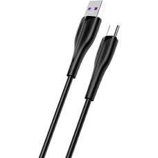 USAMS Kabel U38 USB-C 5A Fast Charge for OPPO|HUAWEI 1m czarny|black SJ376USB01 (US-SJ376)