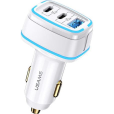 USAMS Ład. sam. 2xUSB-C+1xUSB C24 105W Fast Charge biały|white CC141TC02 (US-CC141)