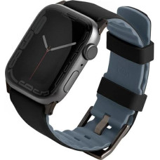 UNIQ pasek Linus Apple Watch Series 4|5|6|7|8|SE|SE2 38|40|41mm. Airosoft Silicone czarny|midnight black