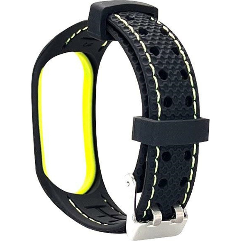 Beline pasek Sport Mi Band 7 czarno-limonkowy black|lime