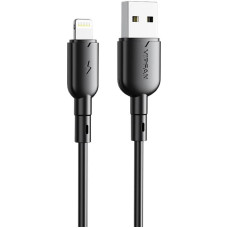 USB to Lightning cable Vipfan Colorful X11, 3A, 1m (black)