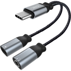 XO adapter audio NBR160B USB-C to jack 3,5mm - USB-C black