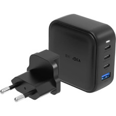 Energea ład. siec. 1xUSB+3xUSB-C PD-PPS-QC 3.0 100W 3C1A czarny|black US+EU Travelite GAN100