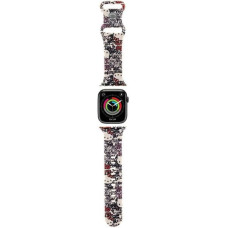 Hello Kitty Pasek HKAWMSDGPTE Apple Watch 38|40|41mm beżowy|beige strap Silicone Tags Graffiti