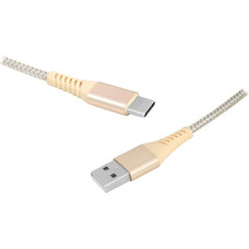 LTC PS USB - C tipa 2 m zelta kabelis.