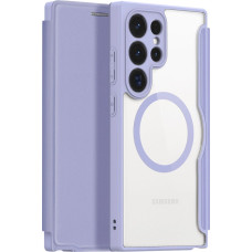 Dux Ducis Skin X Pro case for Samsung S24 Ultra with magnetic ring and flap - purple