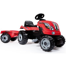 Farmer XL bērnu pedāļu traktors ar piekabi - Sarkans