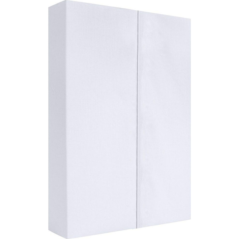 Satīna palags 220x210 balts bez gumijas